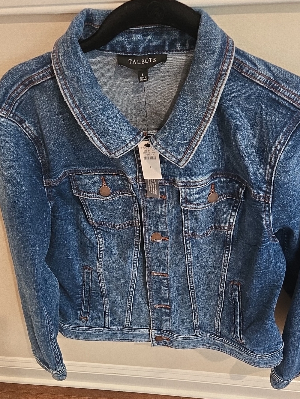 Talbots Medium Blue Denim Trucker Jacket